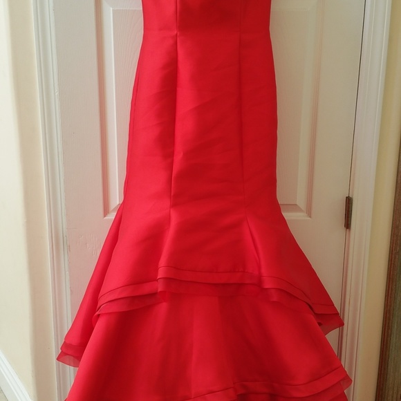 Jovani off the shoulder mermaid evening gown - Picture 4 of 8